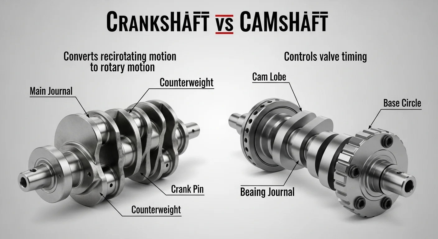 Crankshaft vs Camshaft