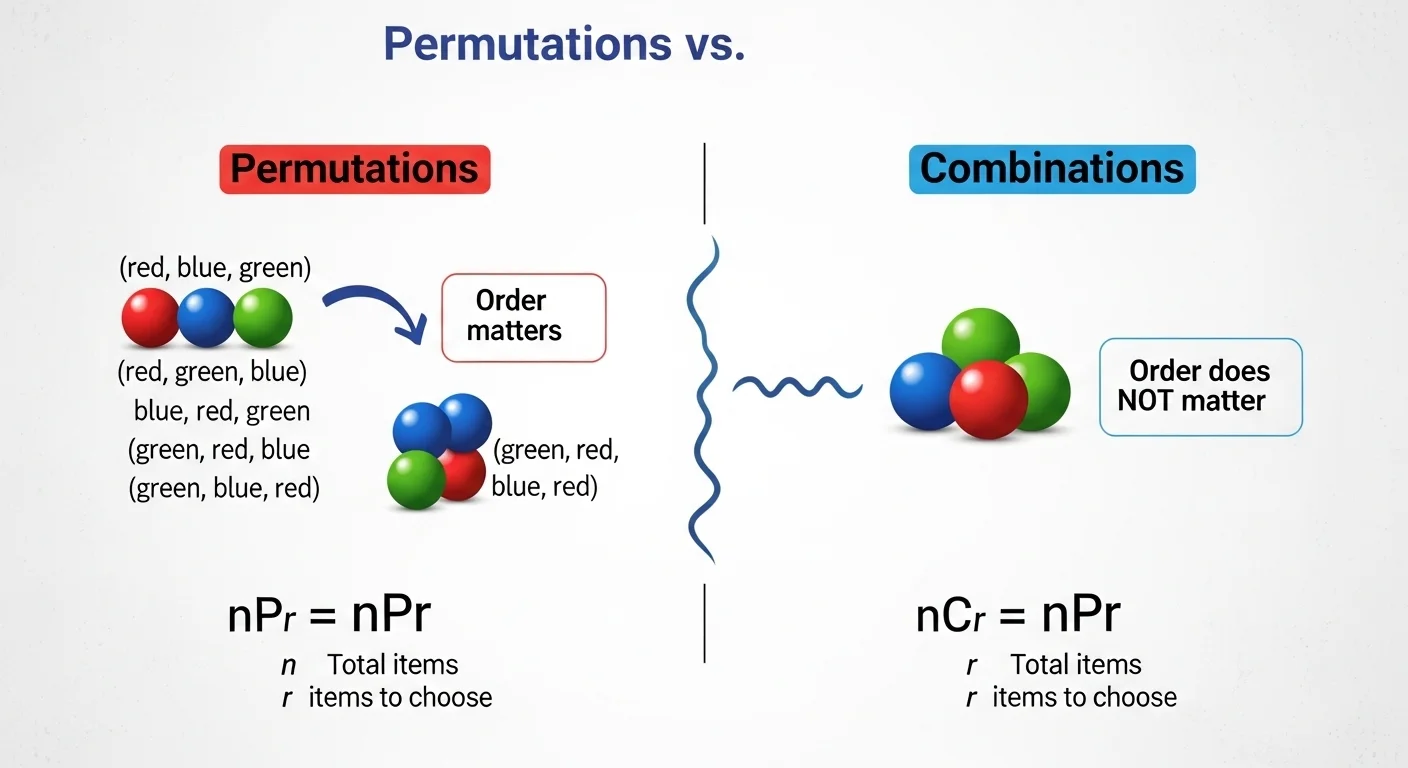 Permutations vs Combinations