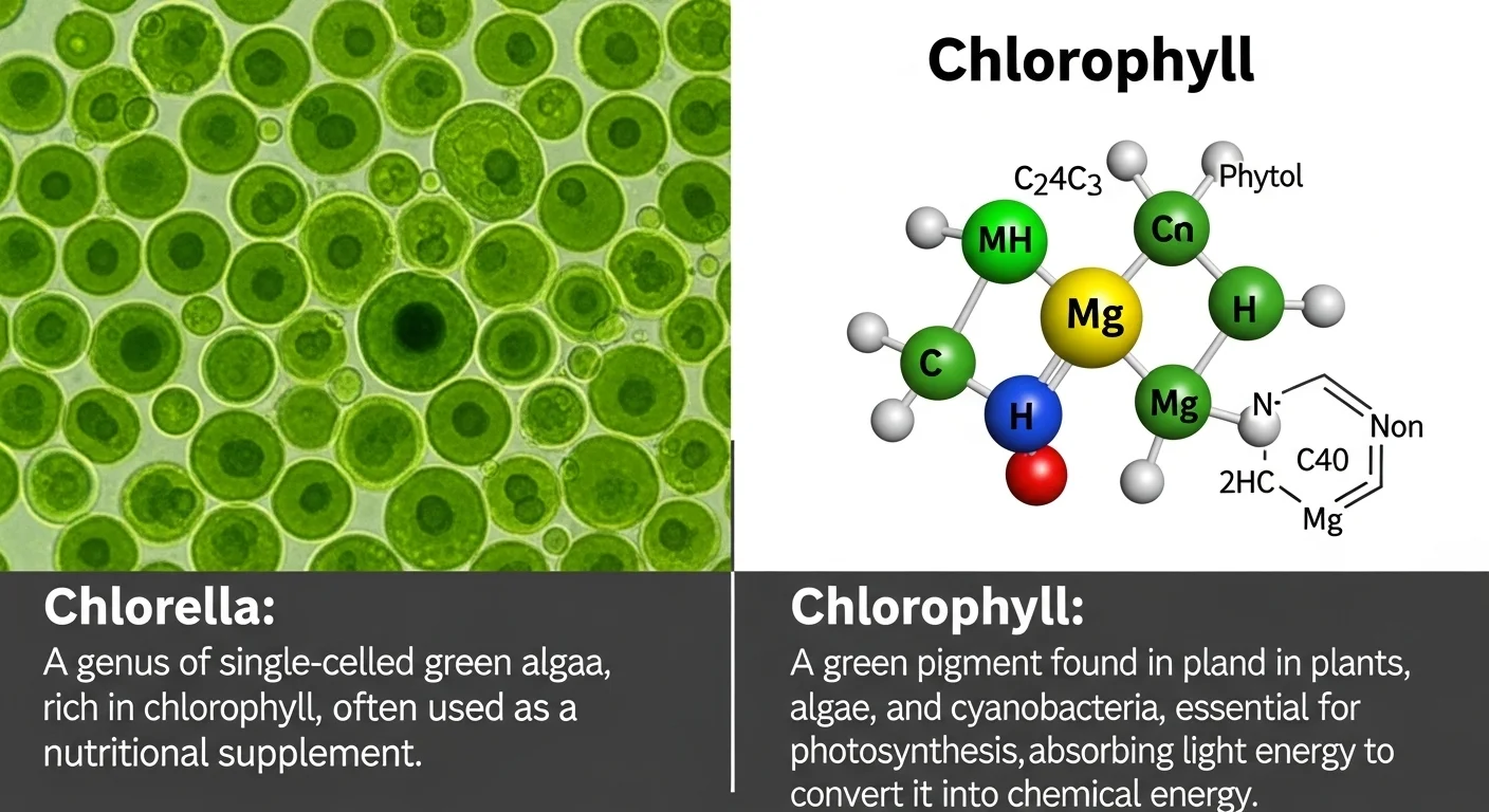 Chlorella vs Chlorophyll
