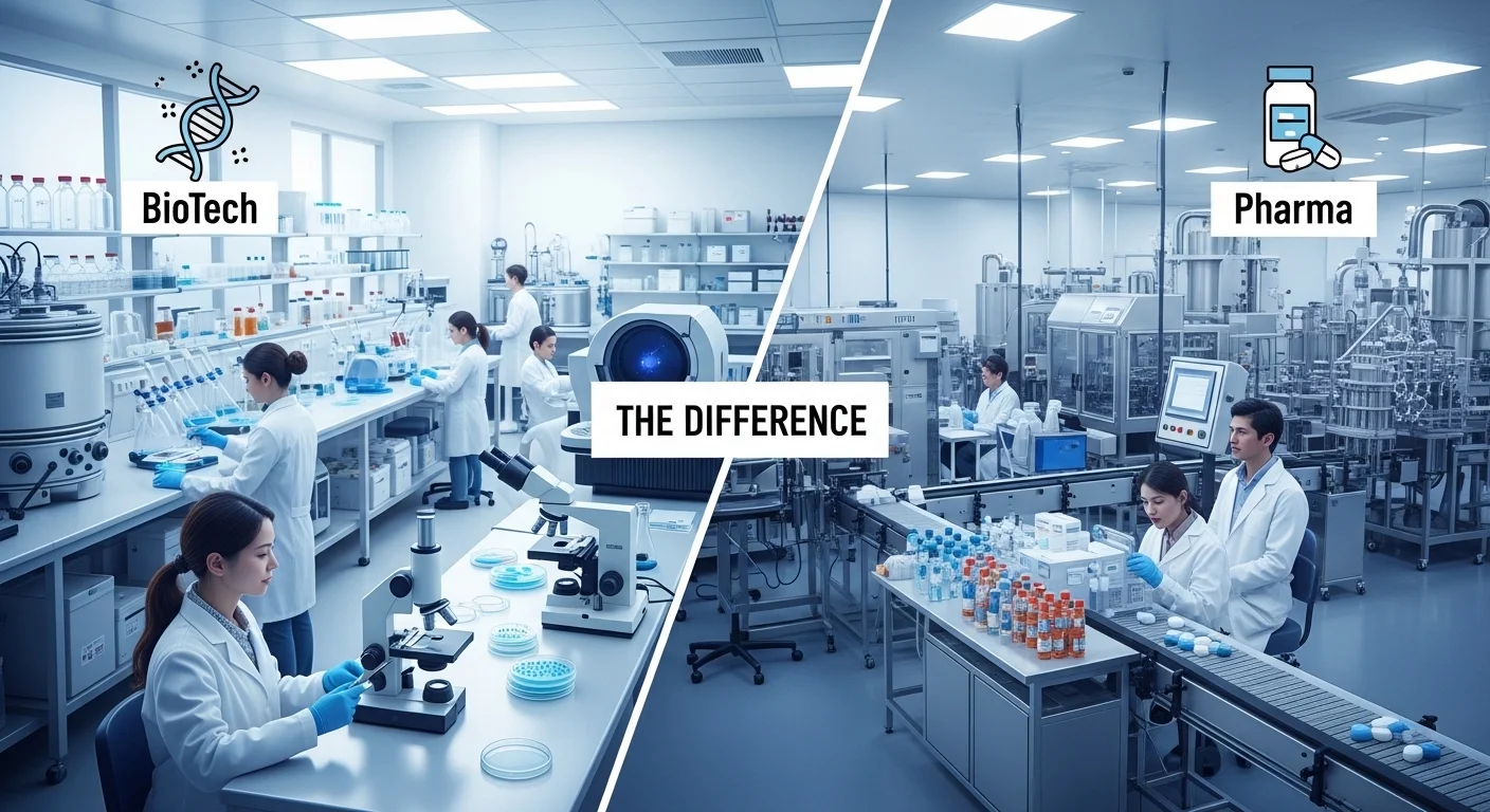 Difference between Biotech and Pharma
