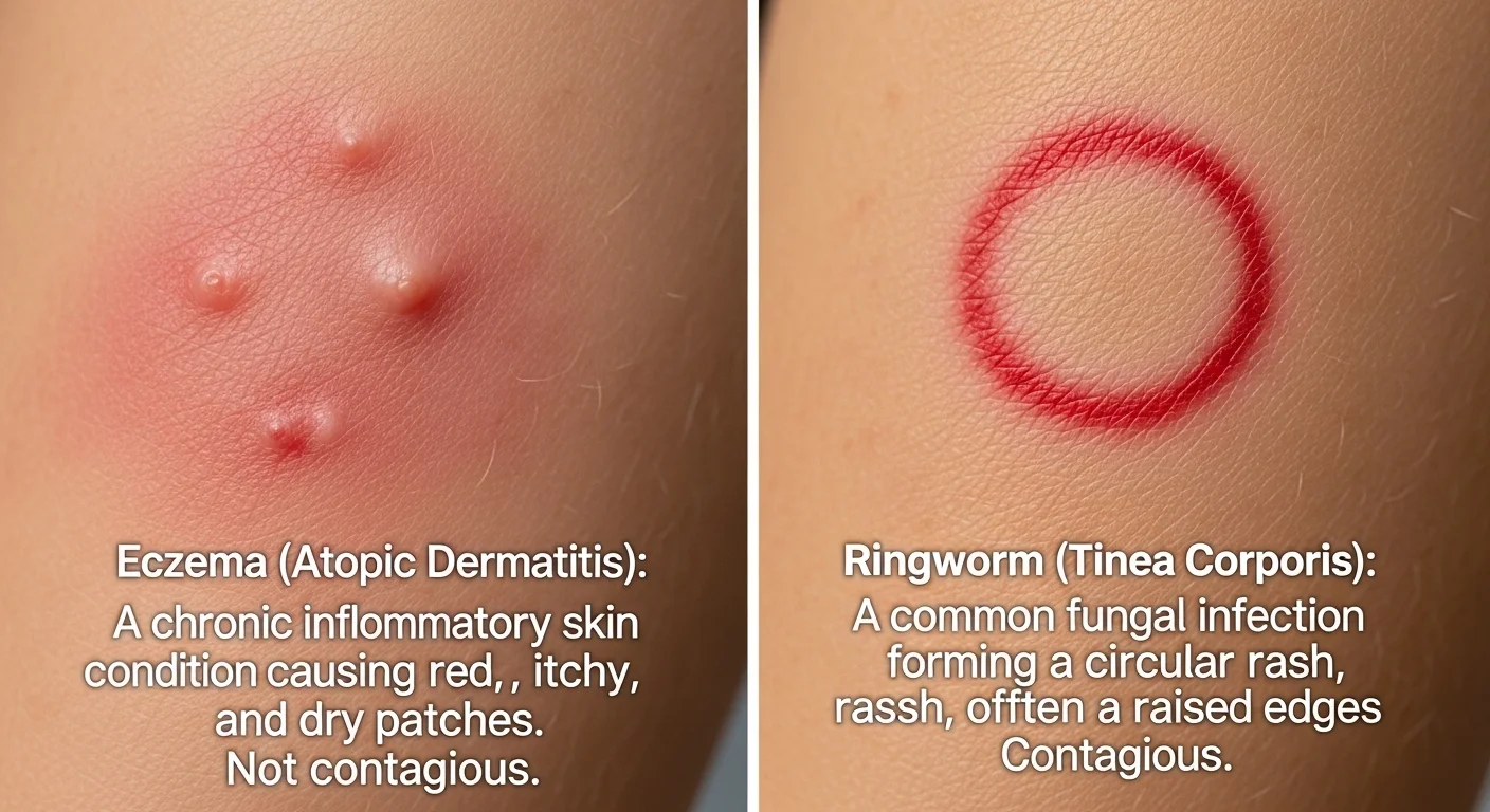 Eczema vs Ringworm