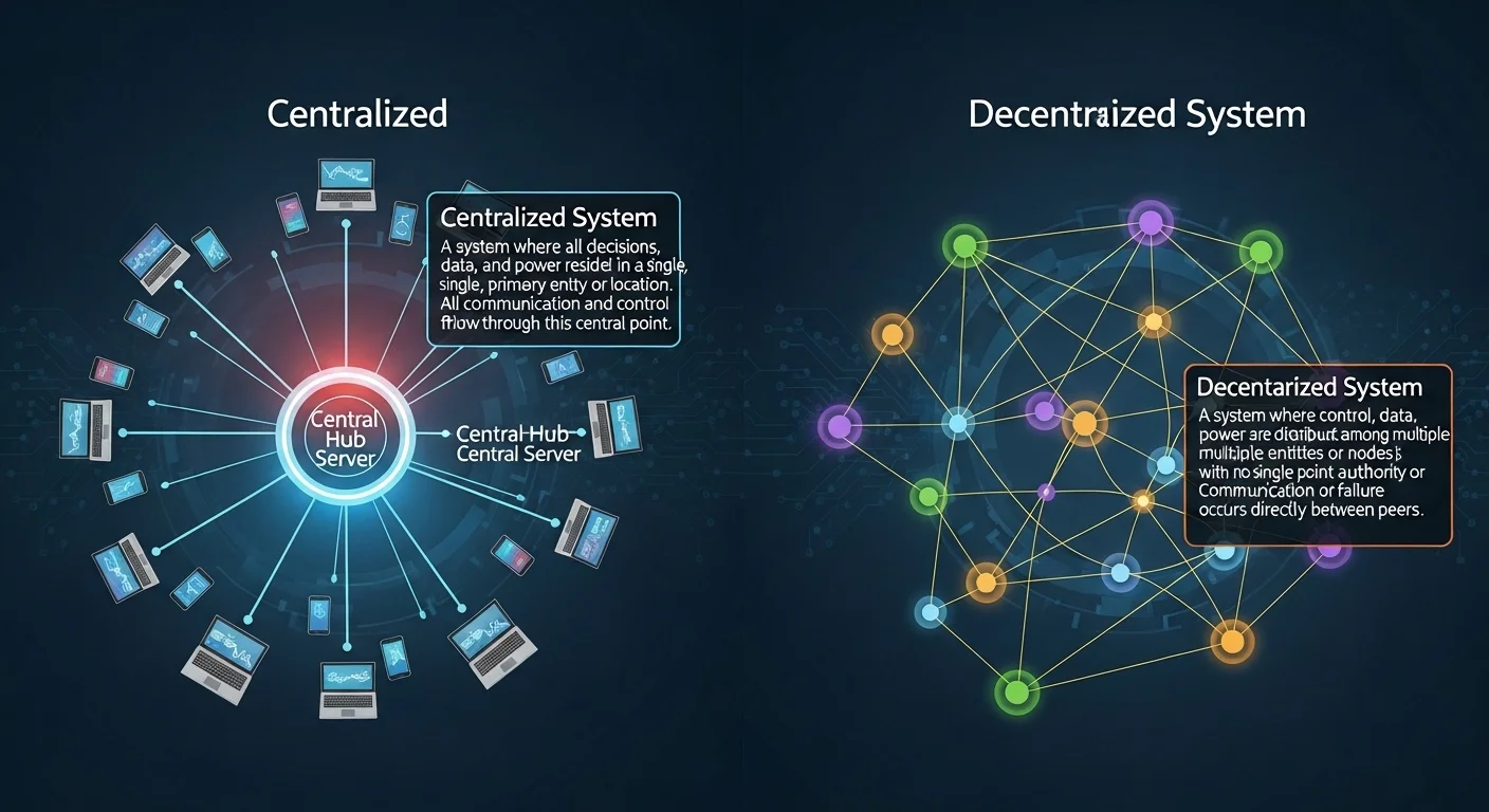 Differences Between Centralized and Decentralized