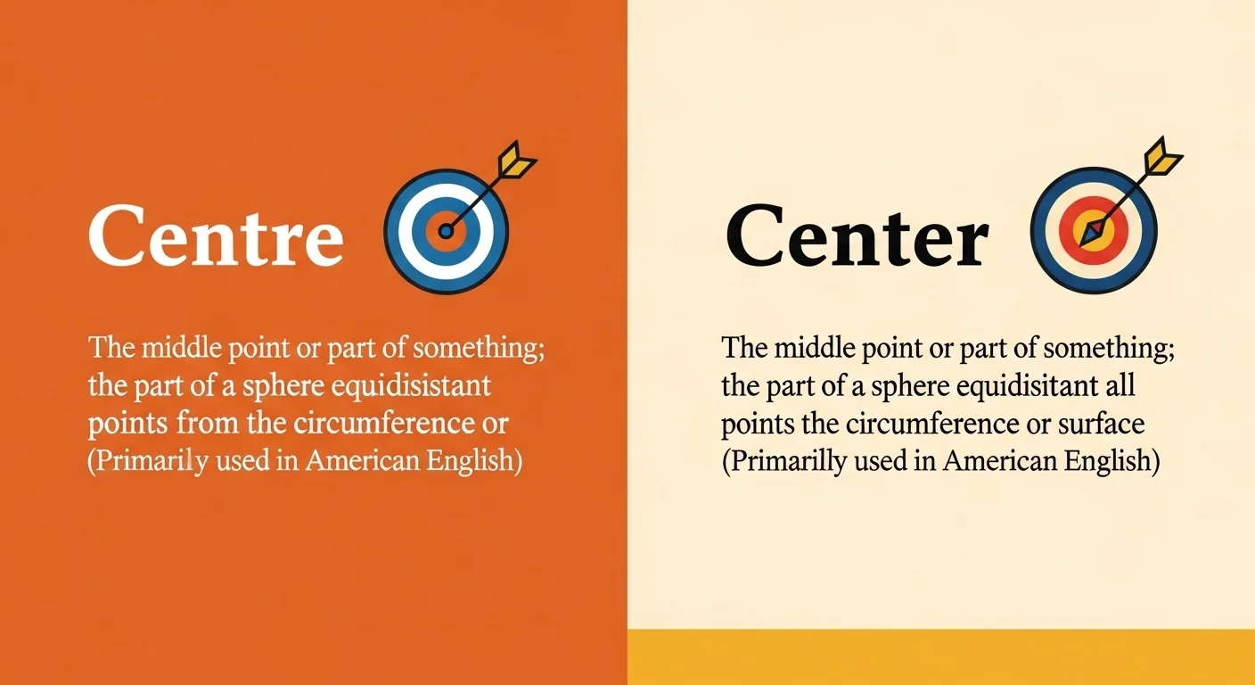 Differences Between Centre and Center