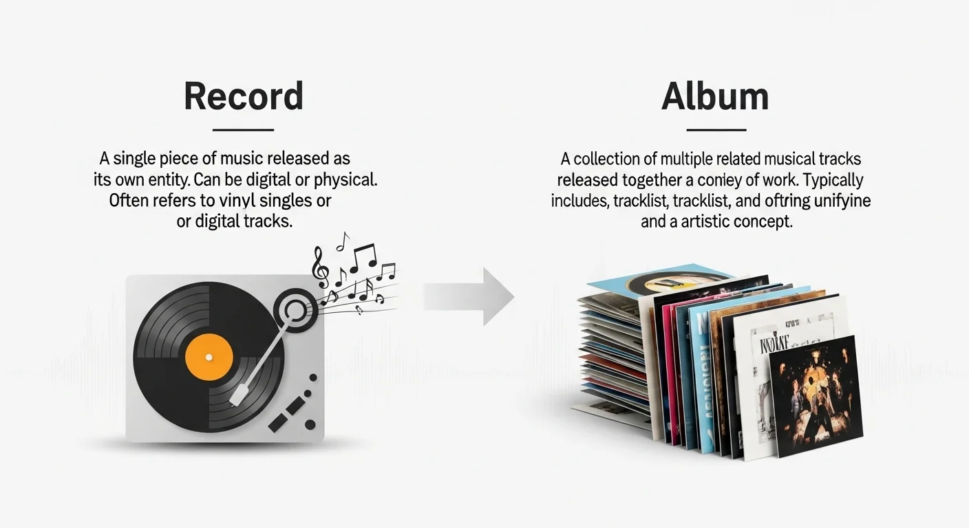 Differences Between Record and Album