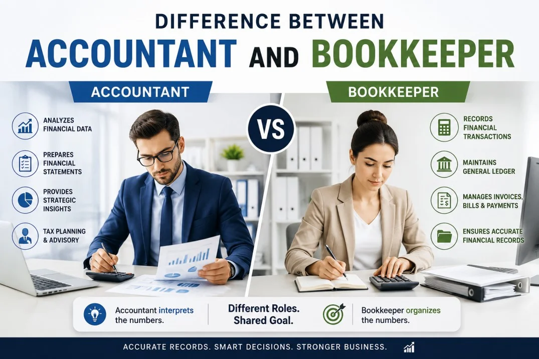 Difference Between Accountant and Bookkeeper
