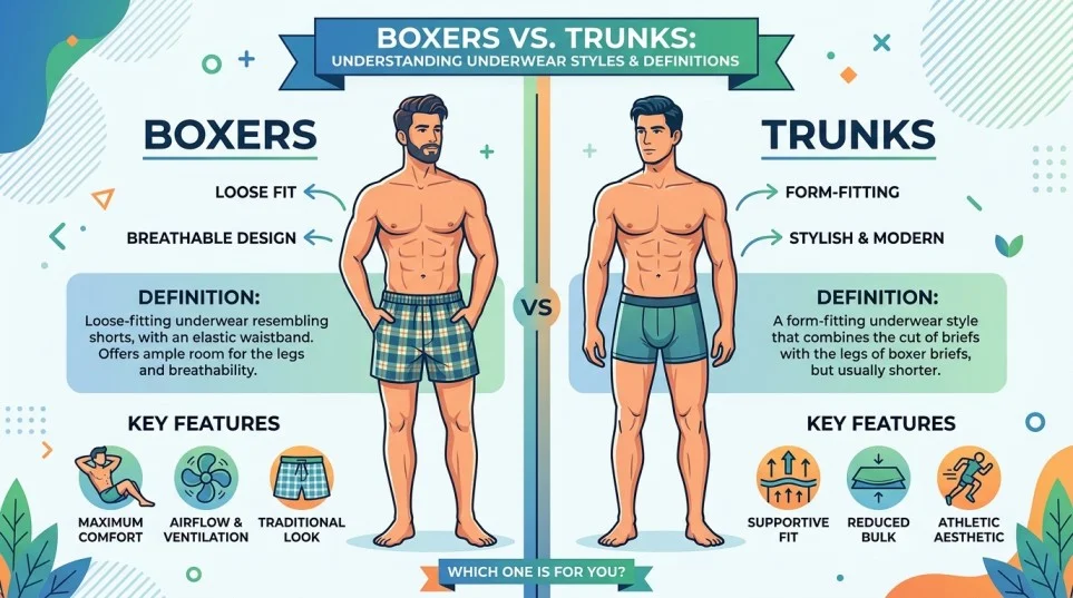 Difference Between Boxers and Trunks