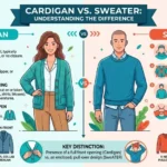 Difference Between Cardigan and Sweater