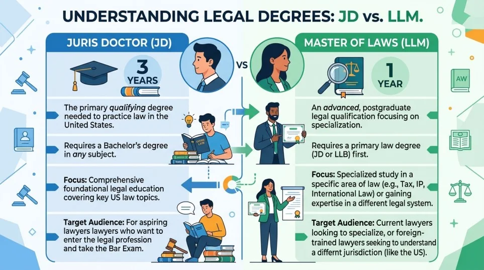Difference Between JD and LLM