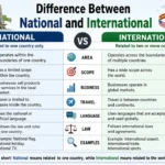 Difference Between National and International
