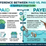 Difference Between Payed and Paid