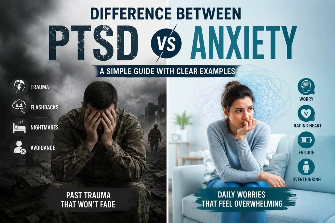 Difference Between PTSD and Anxiety