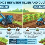 Difference Between Tiller and Cultivator