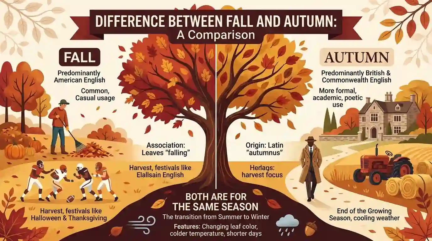 Difference Between Fall and Autumn