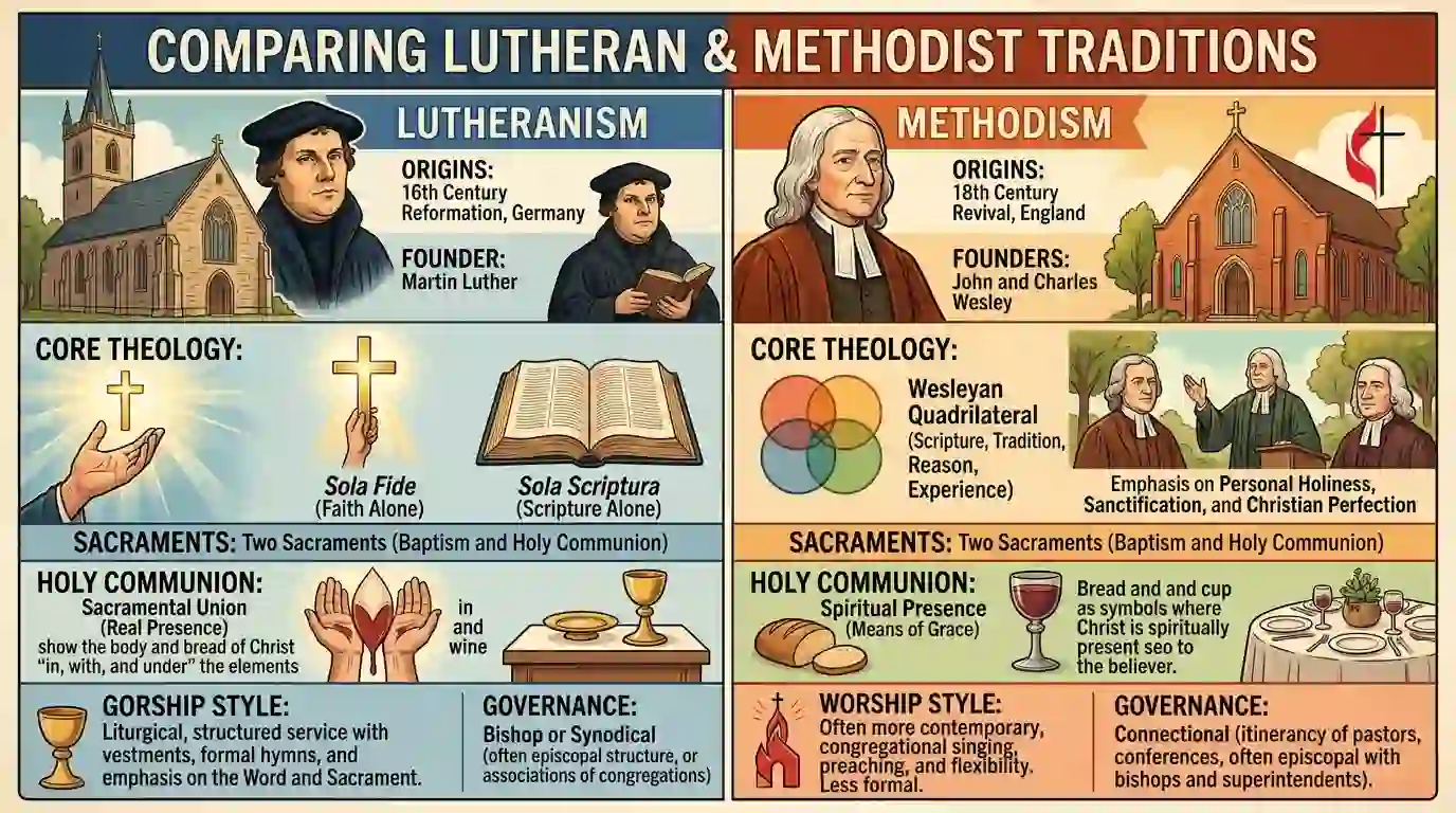 Difference Between Lutheran and Methodist