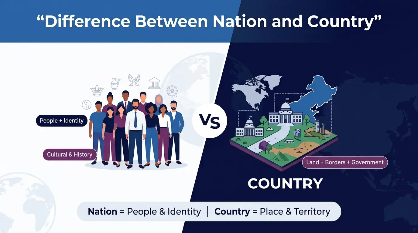 Difference Between Nation and Country