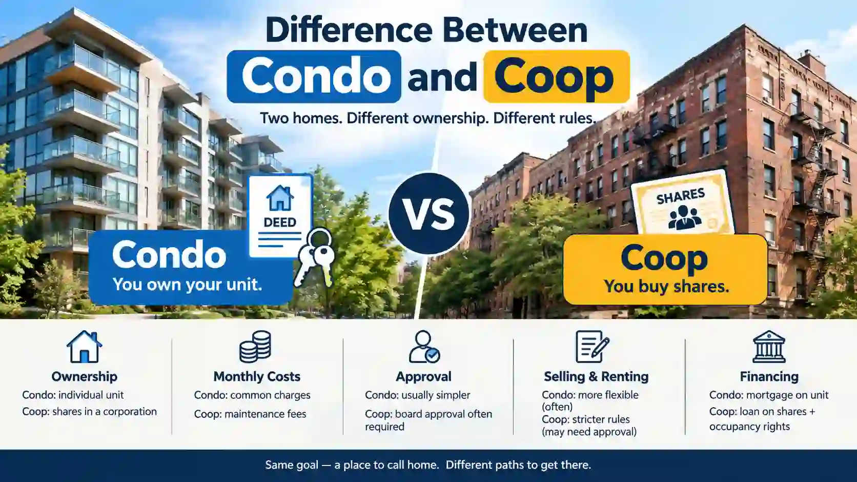 Difference Between Condo and Coop