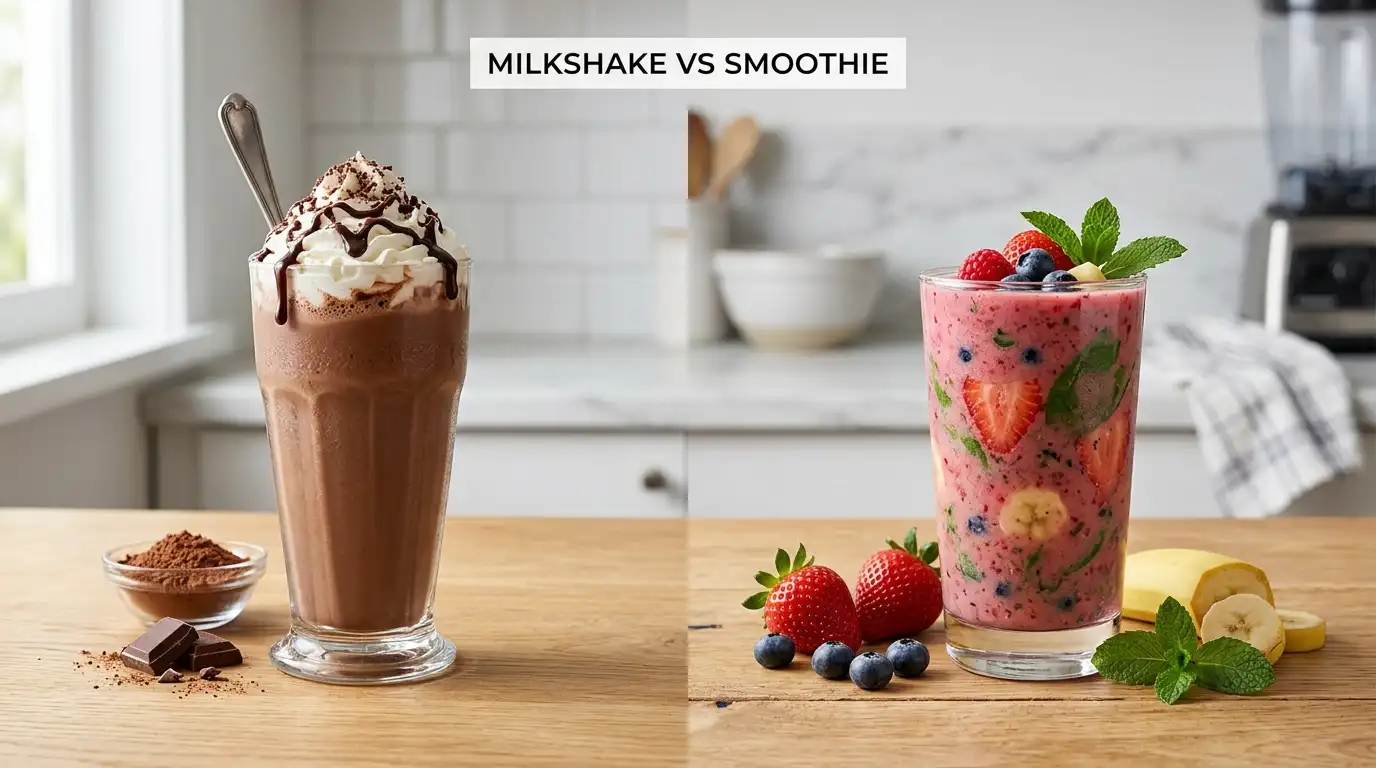 Difference Between Milkshake and Smoothie