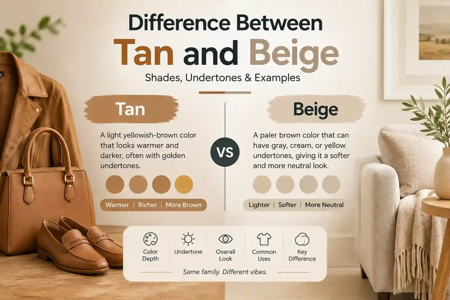Difference Between Tan and Beige