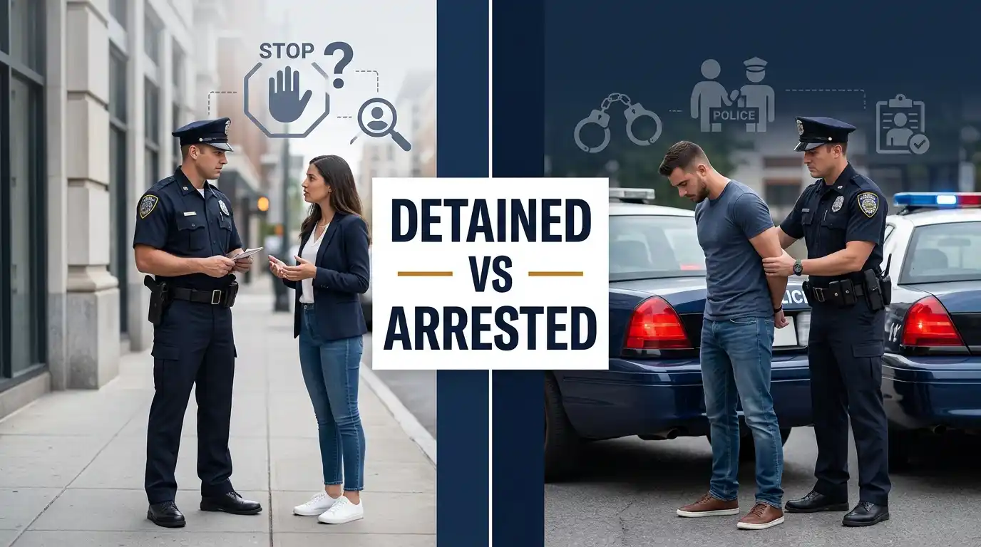 Difference Between Detained and Arrested